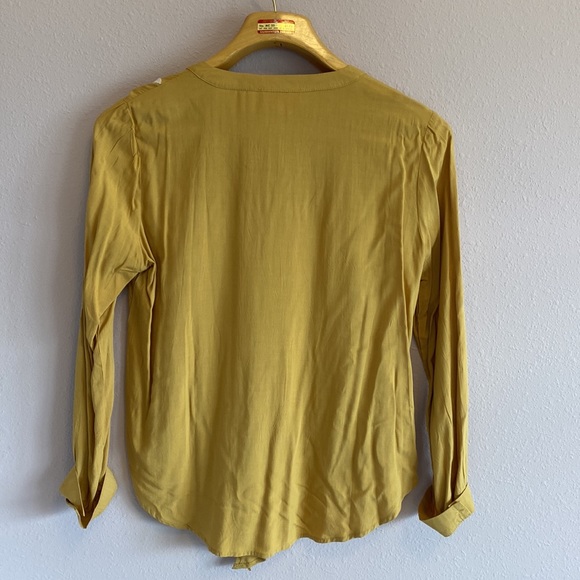 Luna Moon tunic with embroidery, size L, mustard color - Picture 2 of 8